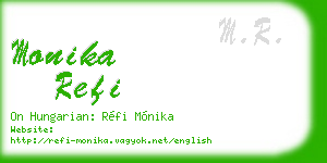 monika refi business card