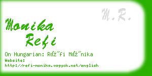 monika refi business card